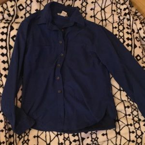 Teal Blue Button down shirt
